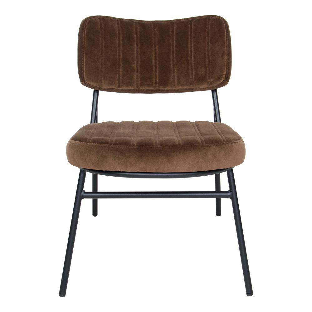 Marilane Velvet Accent Chair With Metal Frame. Picture 2