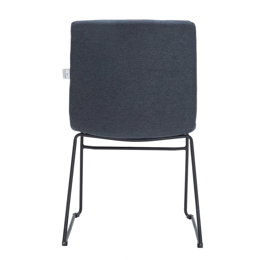 Zylar Series Office Guest Chair in Dark Blue Fabric. Picture 6
