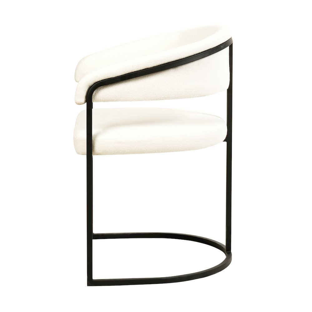 Aero Collection Modern Dining Chair in White Set of 4. Picture 8