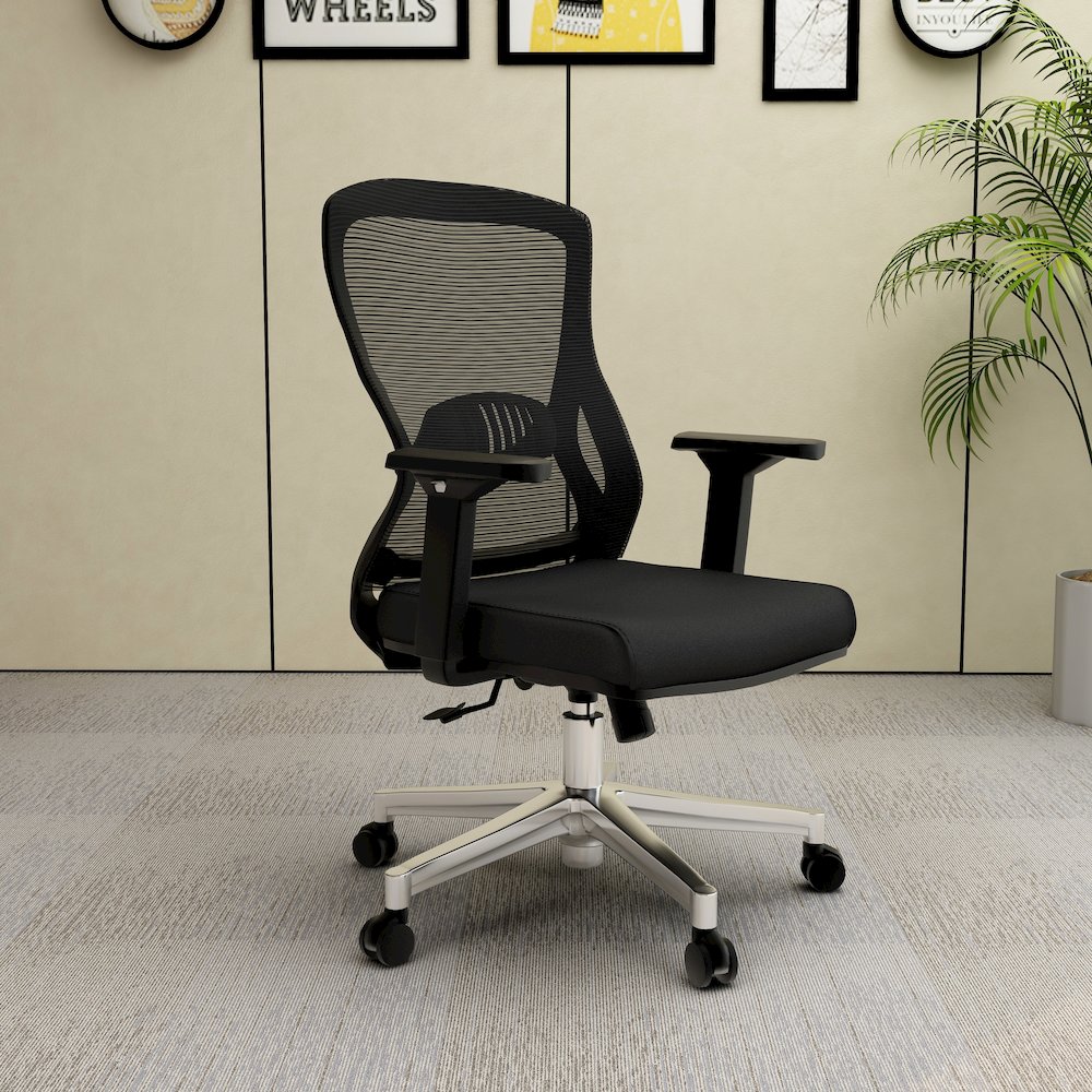 Office Adorit Series Office Task Chair In Black. Picture 7