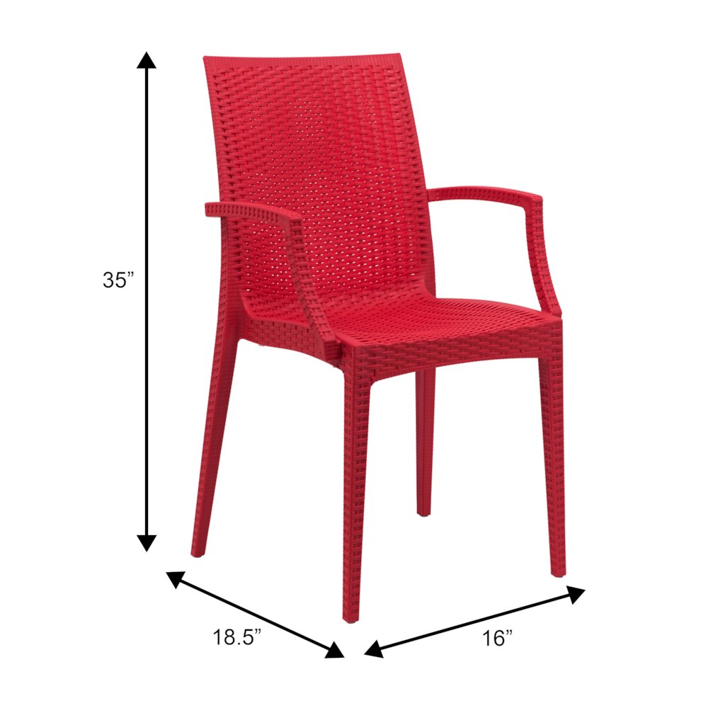 Weave Mace Indoor/Outdoor Chair (With Arms). Picture 10