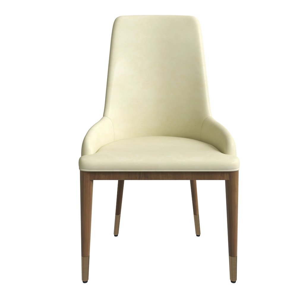 Viva Collection Modern Wooden Dining Chair in Cream Set of 4. Picture 9