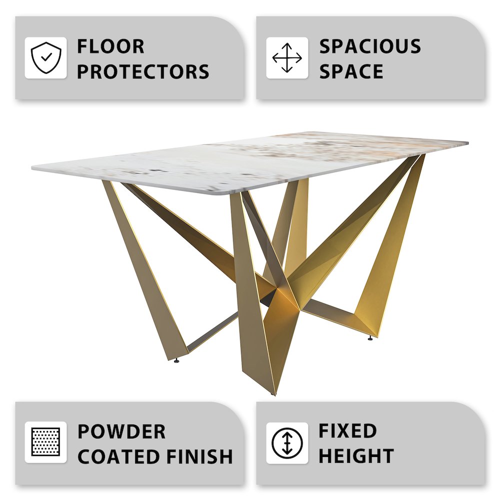 Nuvor Mid-Century Modern Dining Table. Picture 15