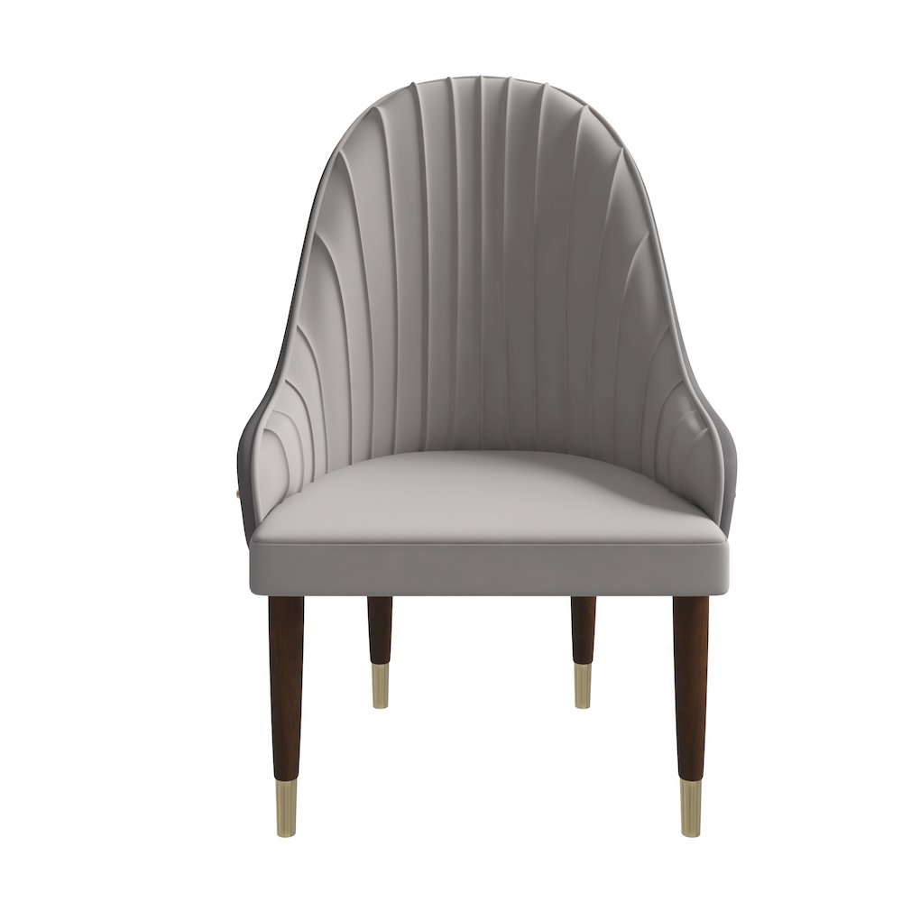 Elara Collection Wooden Dining Chair in Two-Tone Grey Set of 2. Picture 6