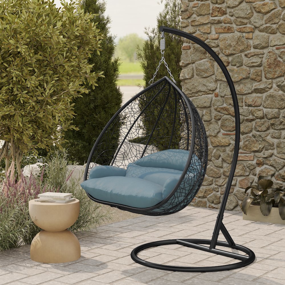 Recluse Collection Modern Outdoor Swing Chair. Picture 9