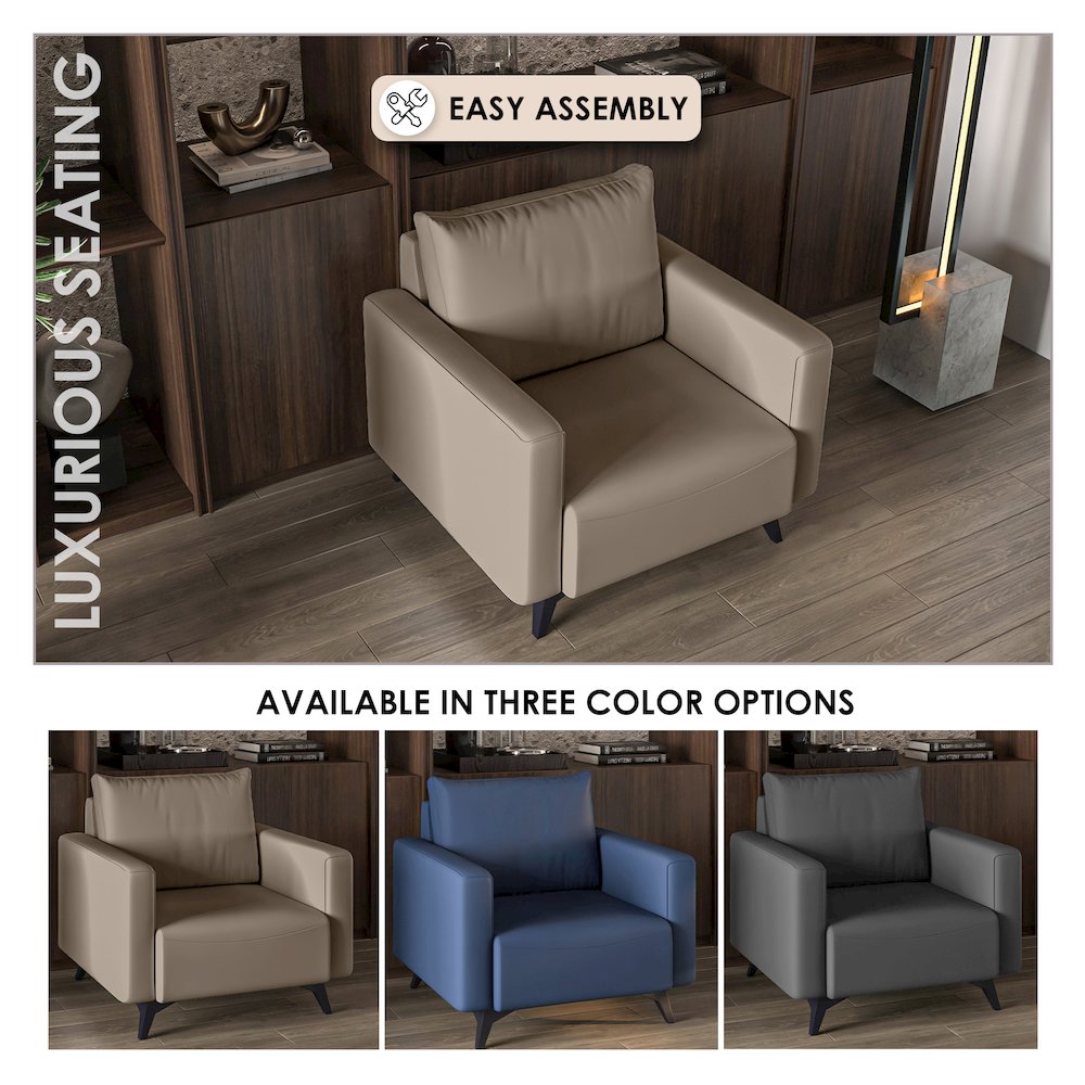 Inno Collection Single Seater Sofa In Taupe. Picture 5