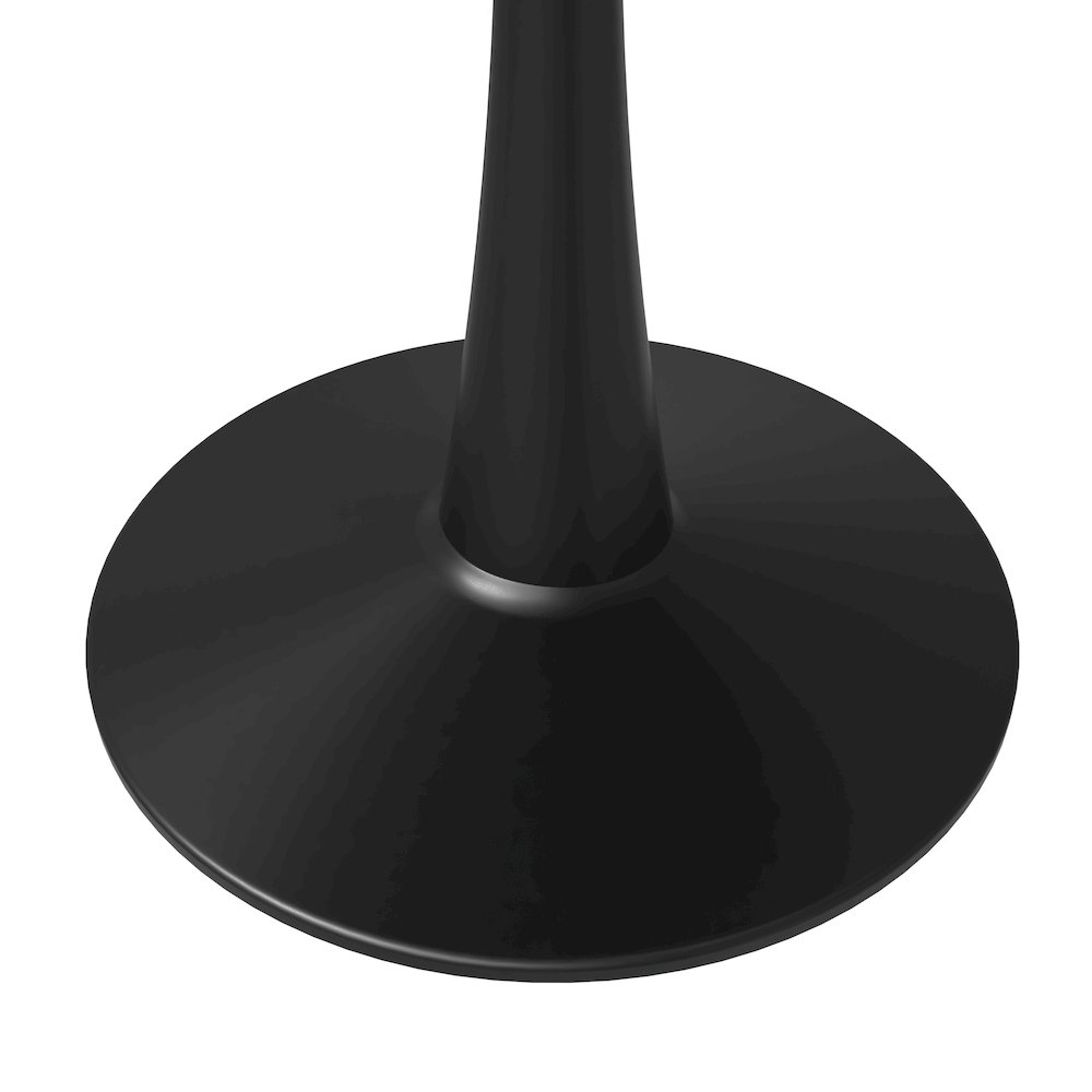 Bristol 40" round dining table Black base with Black Sintered stone Top. Picture 15