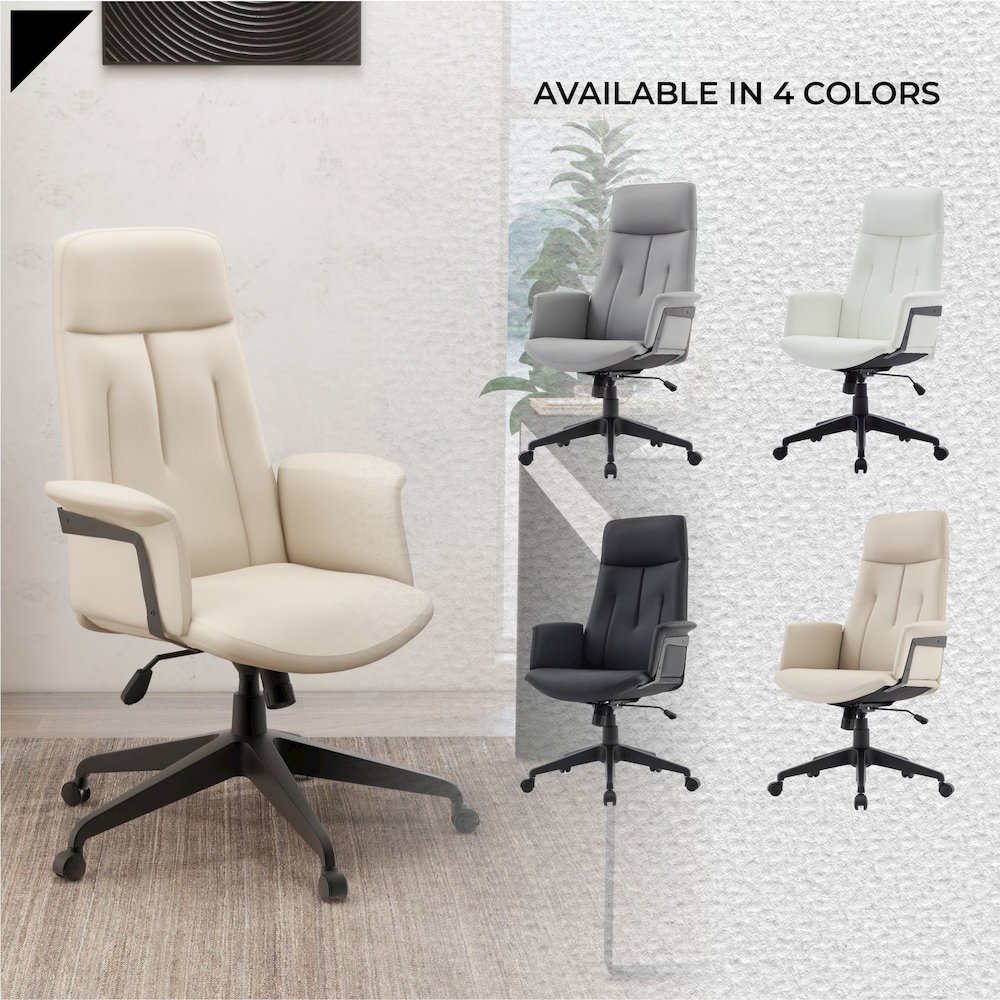 Inifini Collection Modern Office Chair In Tan. Picture 7