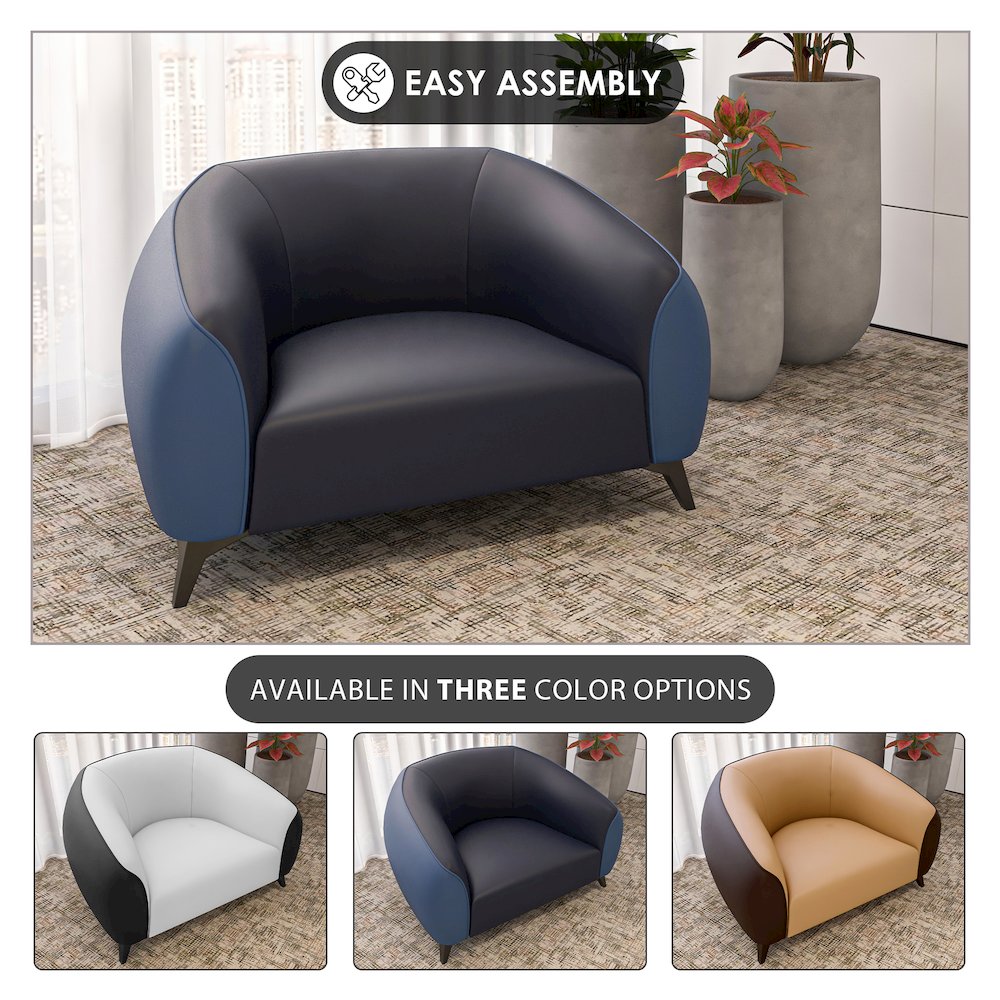 Opula Collection Single Seater Sofa In Blue. Picture 9