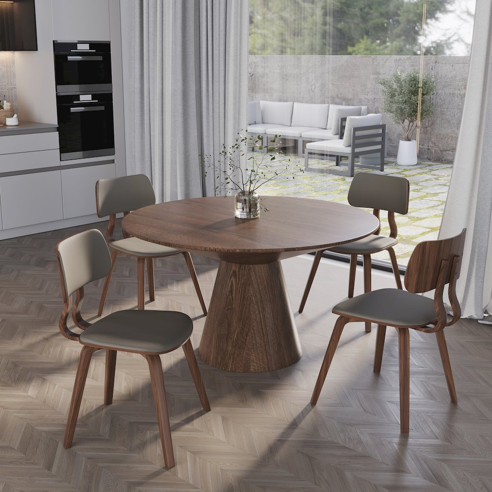 Modern Wooden Dining Chair. Picture 4