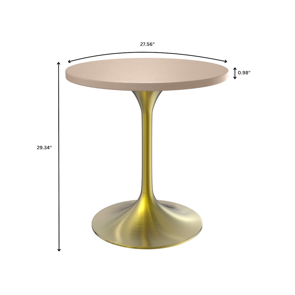 Verve Collection 27" Round Dining Table. Picture 10