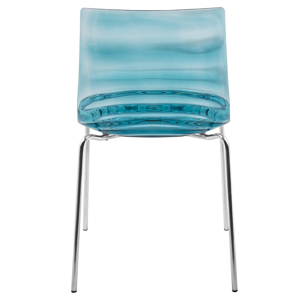 Astor Water Ripple Design Dining Chair Set of 4. Picture 5