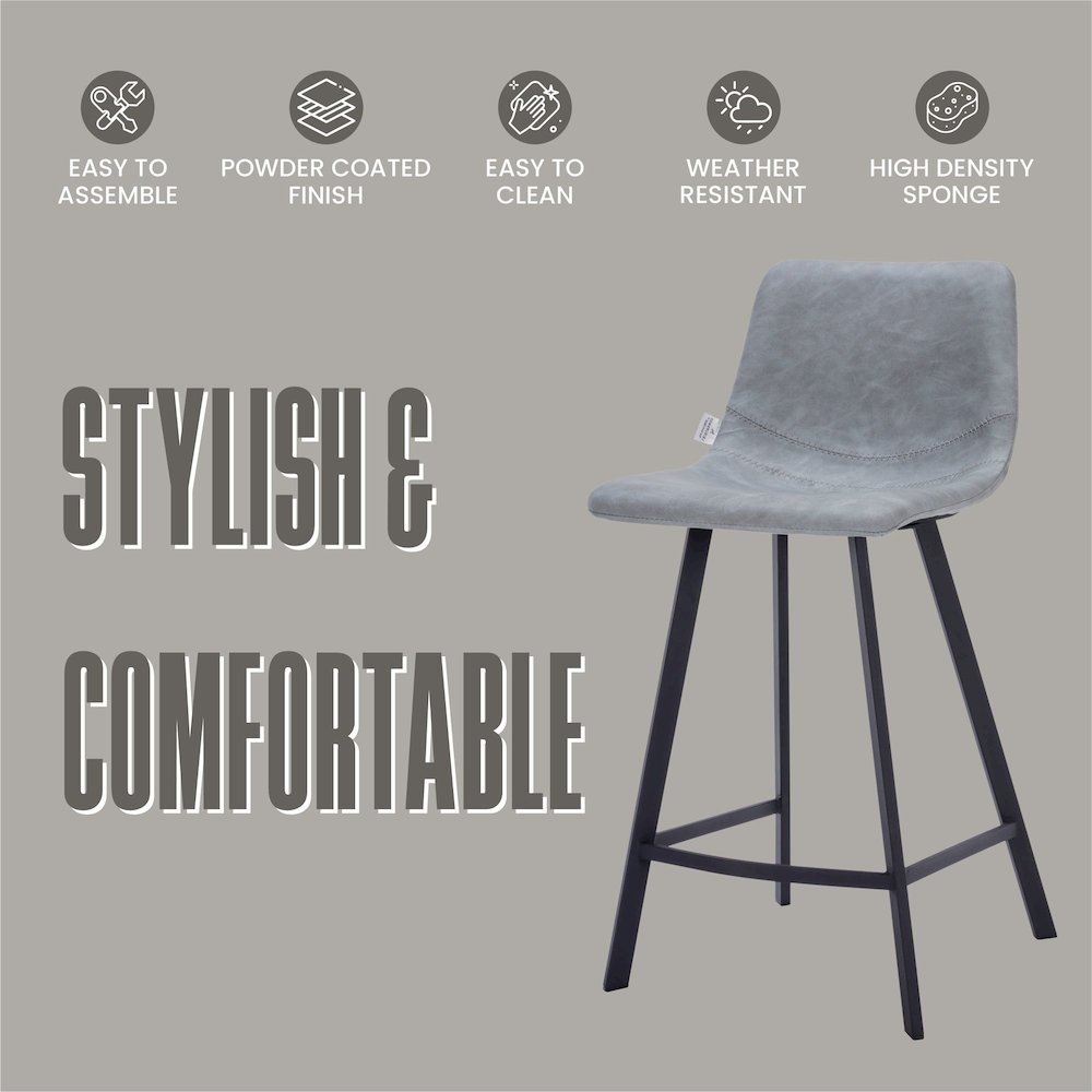 Elland - Counter stool -Light Grey. Picture 4