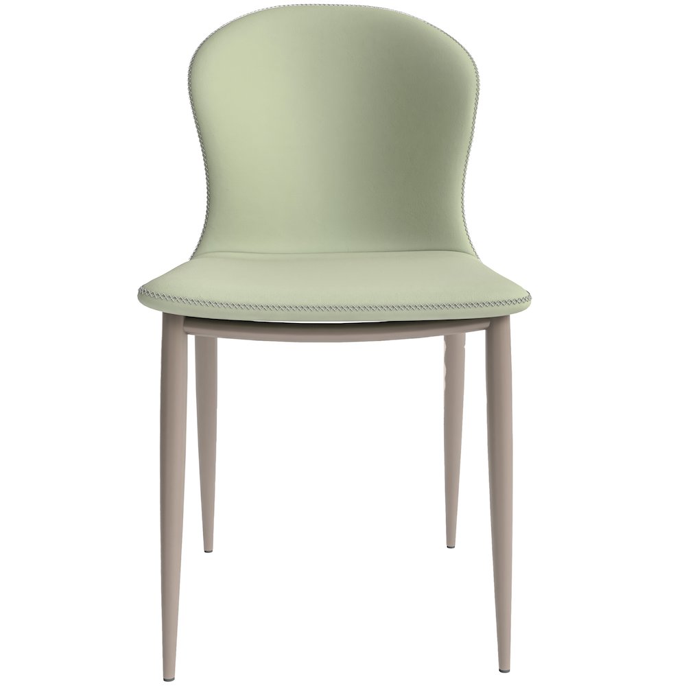 Mosaic Collection Modern Dining Chair in Light Grey - Set of 2. Picture 4