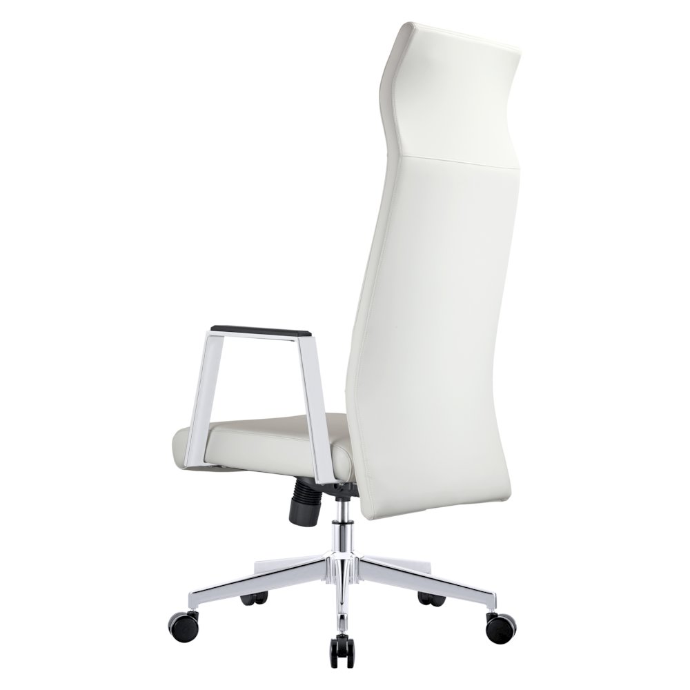 Aleen High-Back Office Chair in White. Picture 8