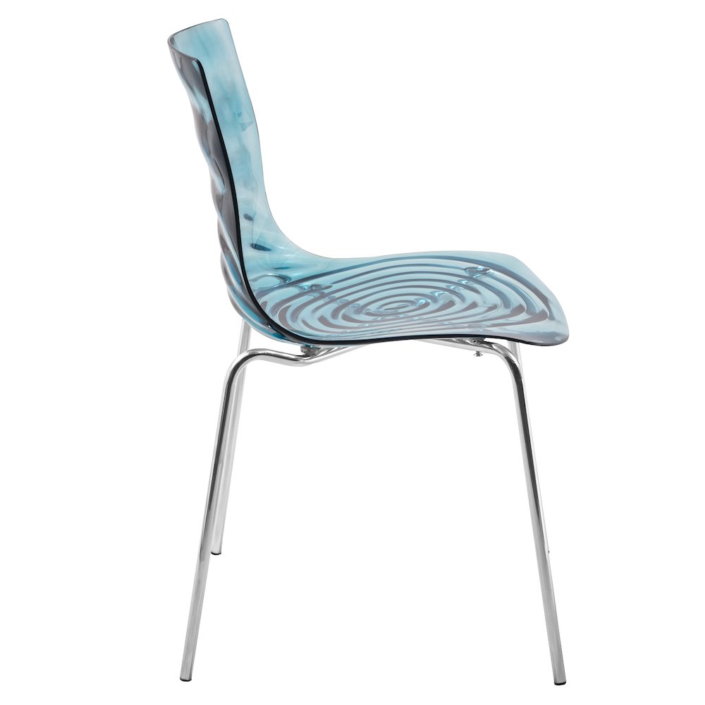 Astor Water Ripple Design Dining Chair Set of 2. Picture 3