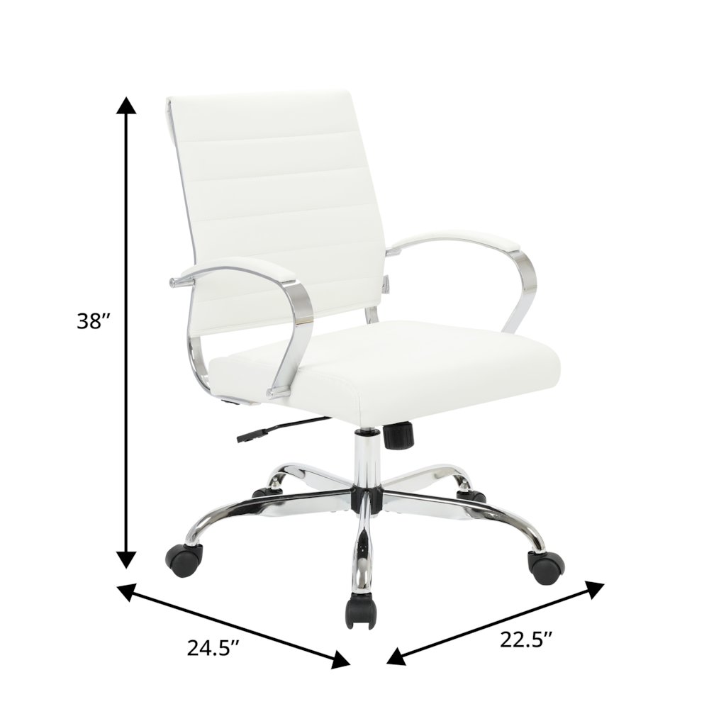 Benmar Leather Office Chair. Picture 1