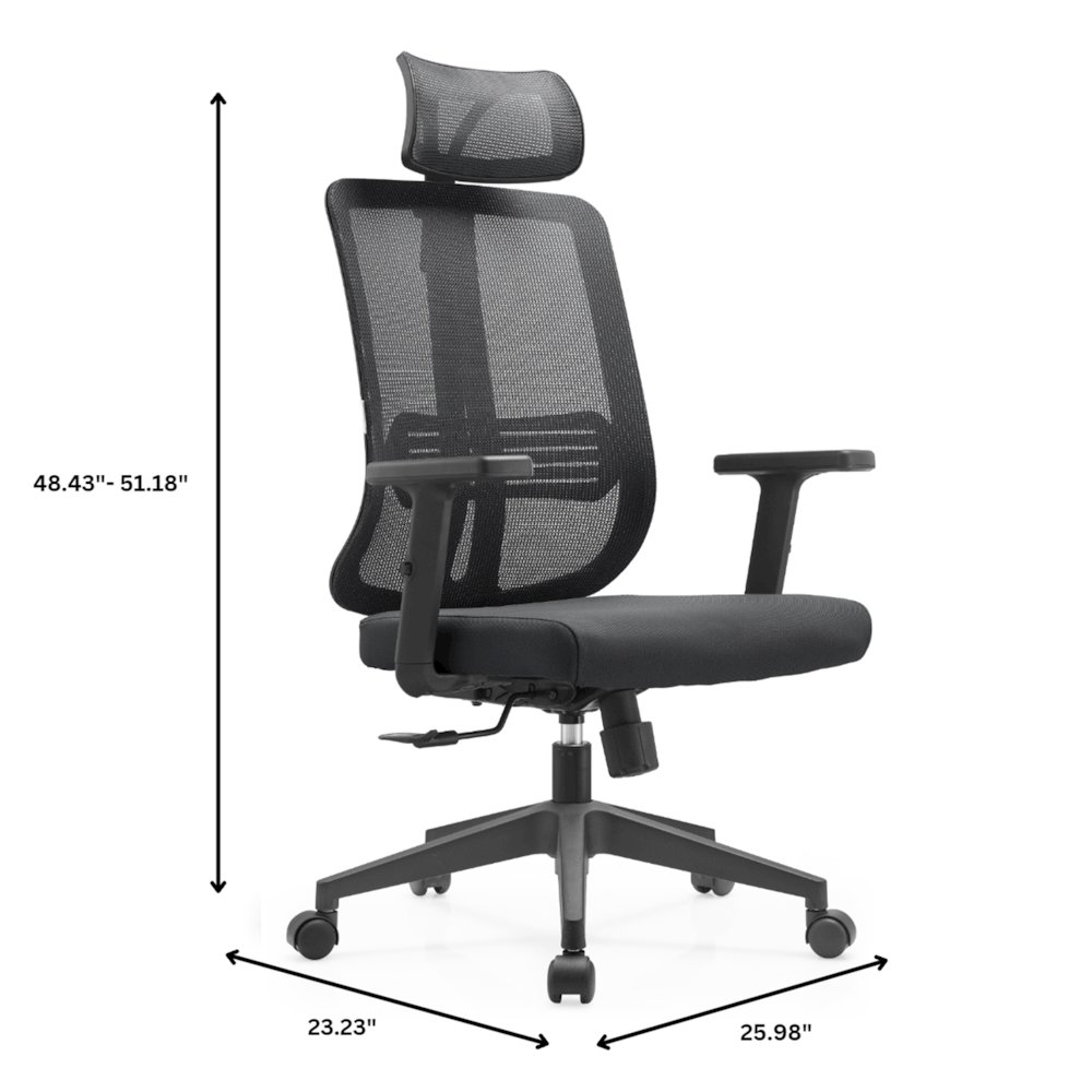 Office Nift Series Office Task Chair In Black. Picture 11