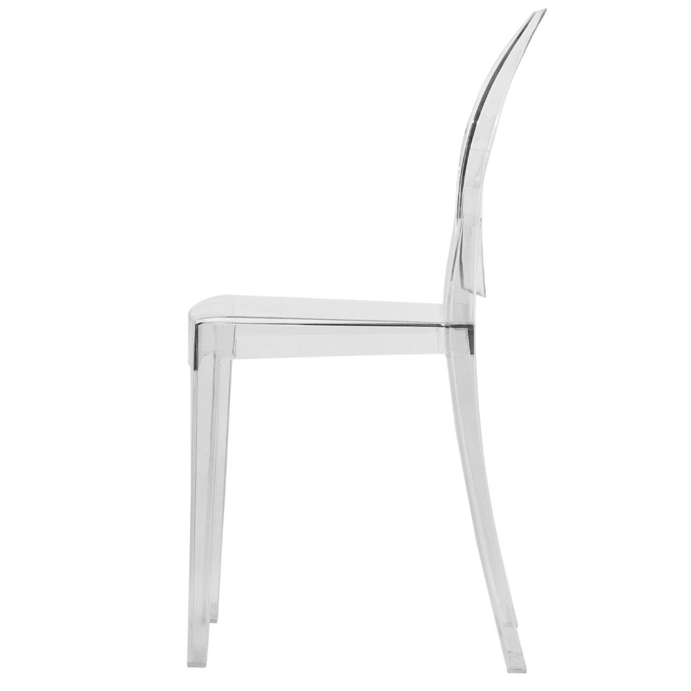 Marion Transparent Acrylic Modern Chair, Set of 4. Picture 3
