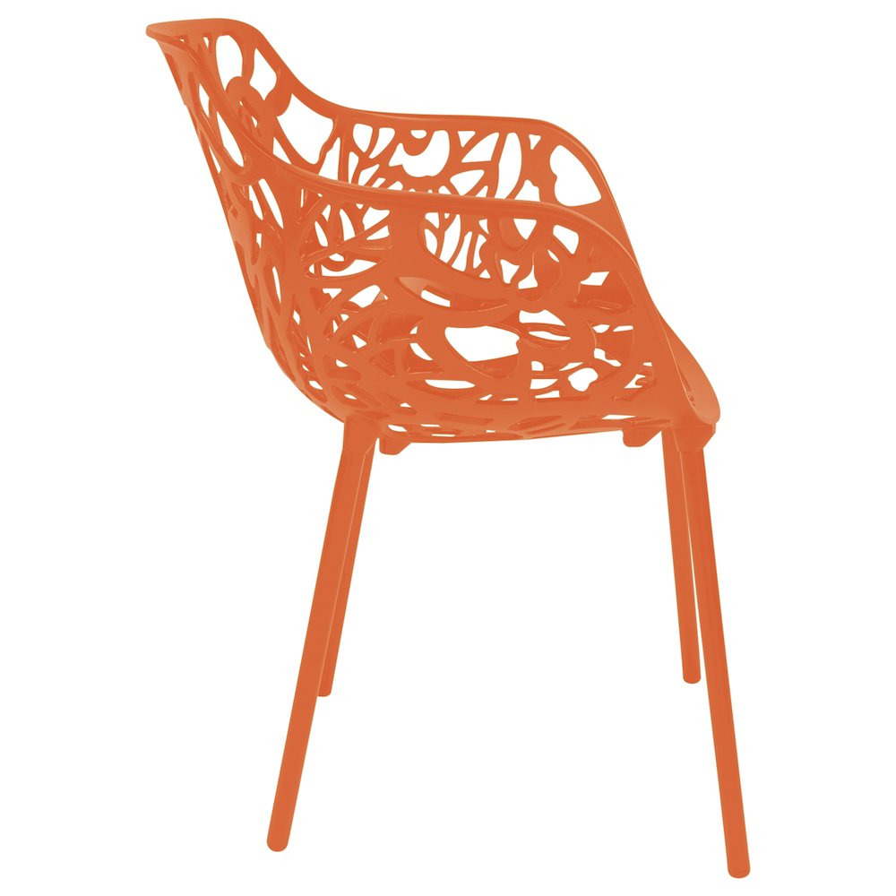 Modern Devon Aluminum Armchair, Set of 4. Picture 4