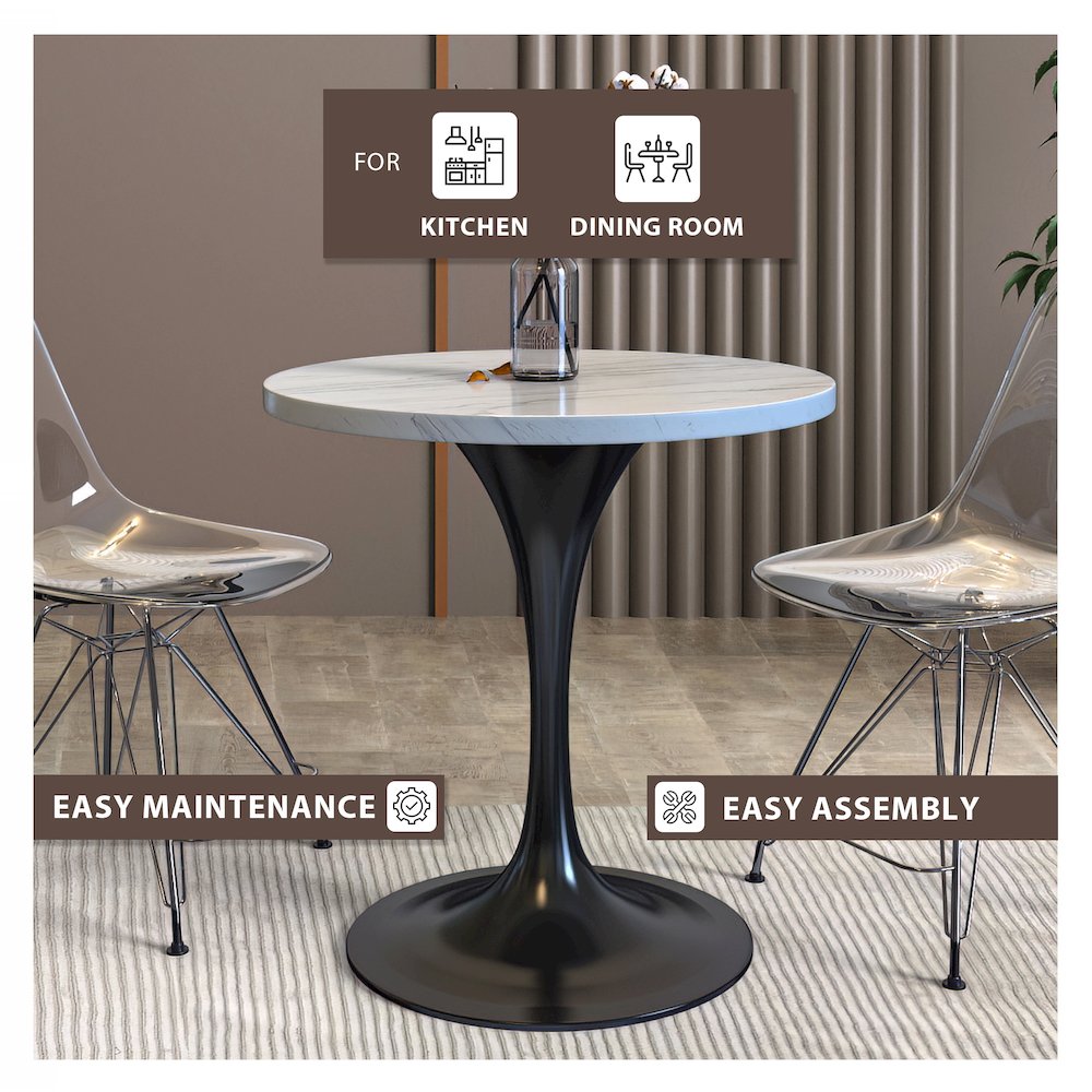 Verve Collection 27" Round Dining Table. Picture 3