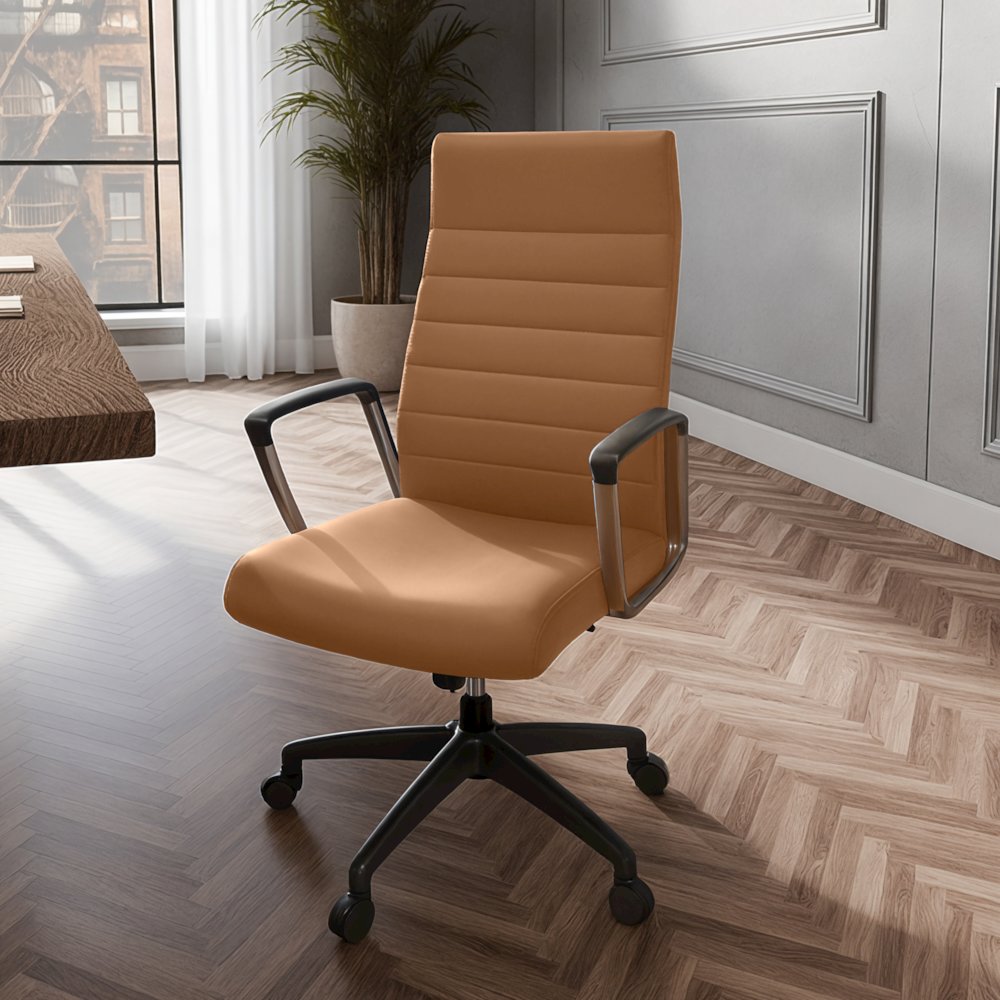 Hilton Modern High-Back Leather Office Chair. Picture 3