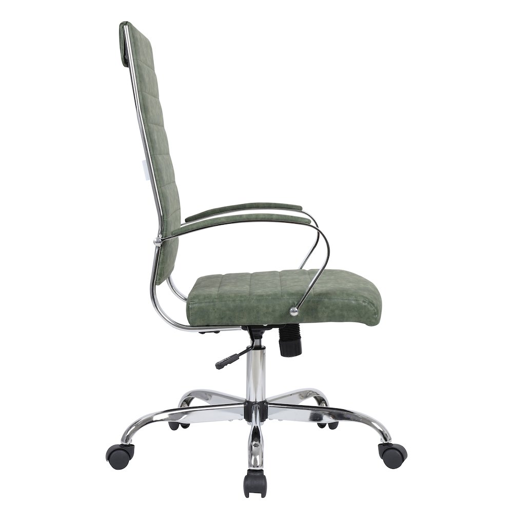 Benmar High-Back Leather Office Chair. Picture 8
