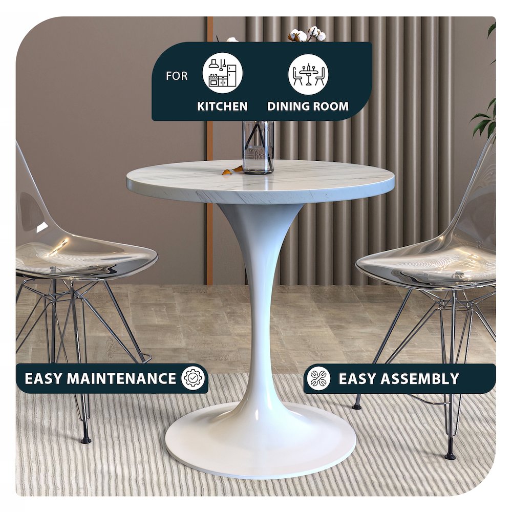 Verve Collection 27 Round Dining Table. Picture 3