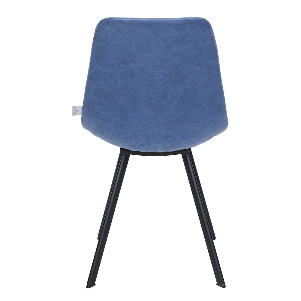 Markley Modern Leather Dining Chair With Metal Legs Set of 4. Picture 3