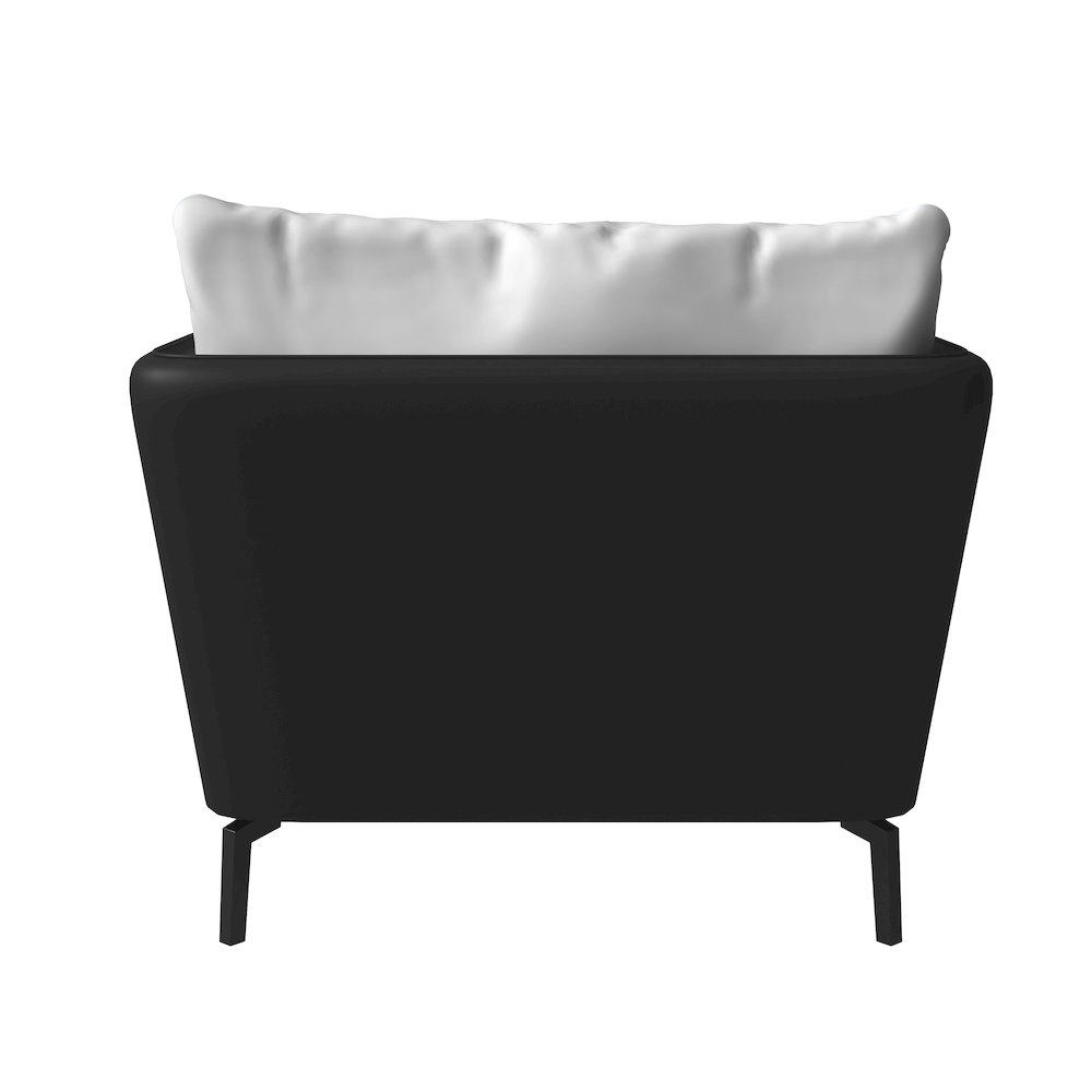 Luxify Collection Single Seater Sofa in Black/Grey. Picture 8