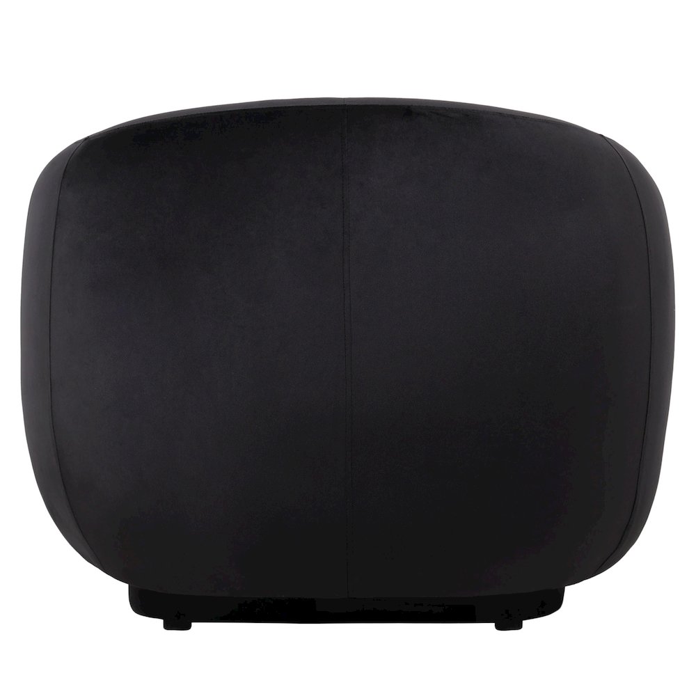 Faze Collection Modern Single Seater Sofa in Black Velvet. Picture 12