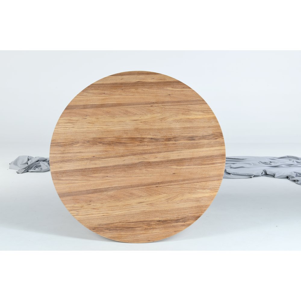 Fynix Collection Modern Dining Table In Natural Wood. Picture 19