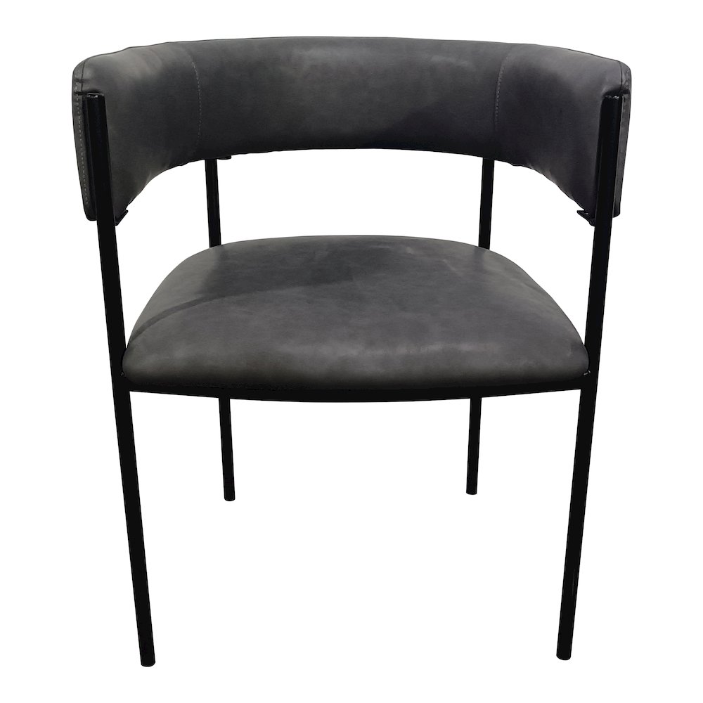 Cyril Collection Modern Chair in Charcoal. Picture 2