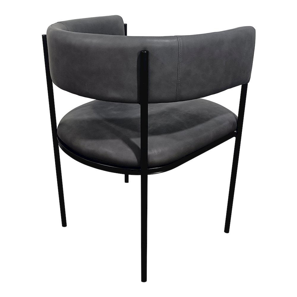 Cyril Collection Modern Chair in Charcoal. Picture 5