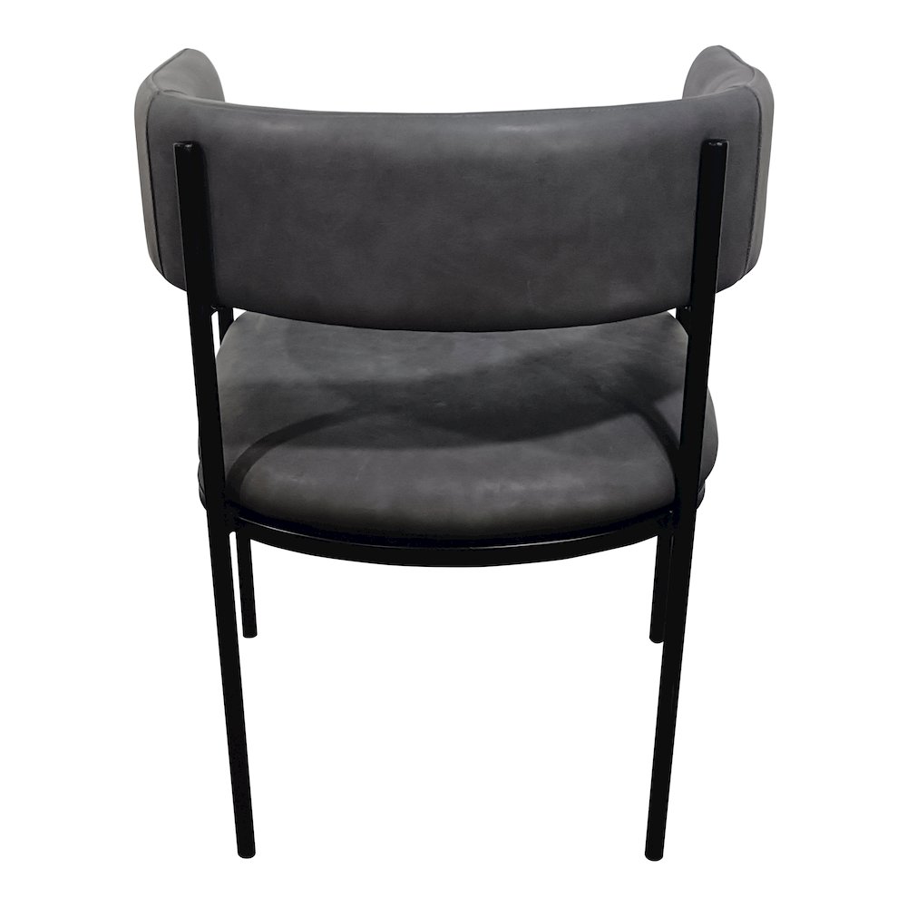 Cyril Collection Modern Chair in Charcoal. Picture 6