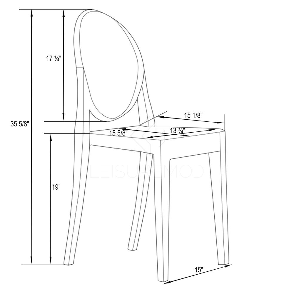 Marion Transparent Acrylic Modern Chair. Picture 8