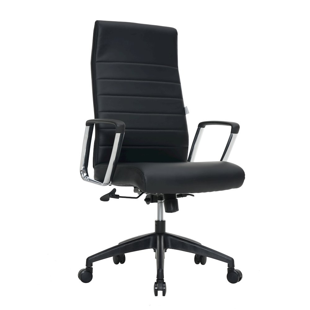 Hilton Modern High-Back Leather Office Chair. Picture 1
