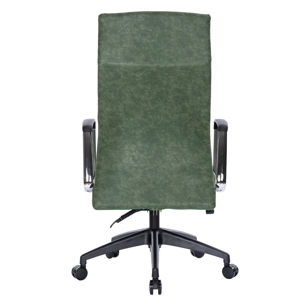 Hilton Leather Office Chair in Green. Picture 22