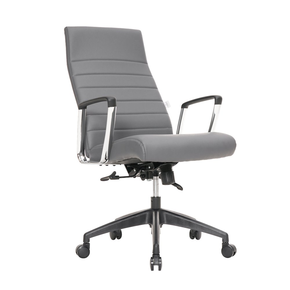 Hilton Modern High-Back Leather Office Chair. Picture 1