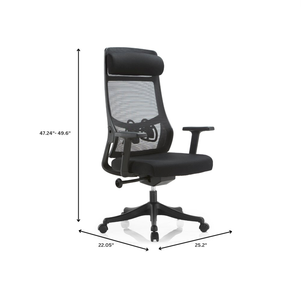 Benmar Home Leather Guest Office Chair in Charcoal. Picture 378