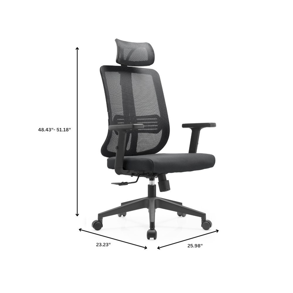 Office Nift Series Office Task Chair In Black. Picture 17