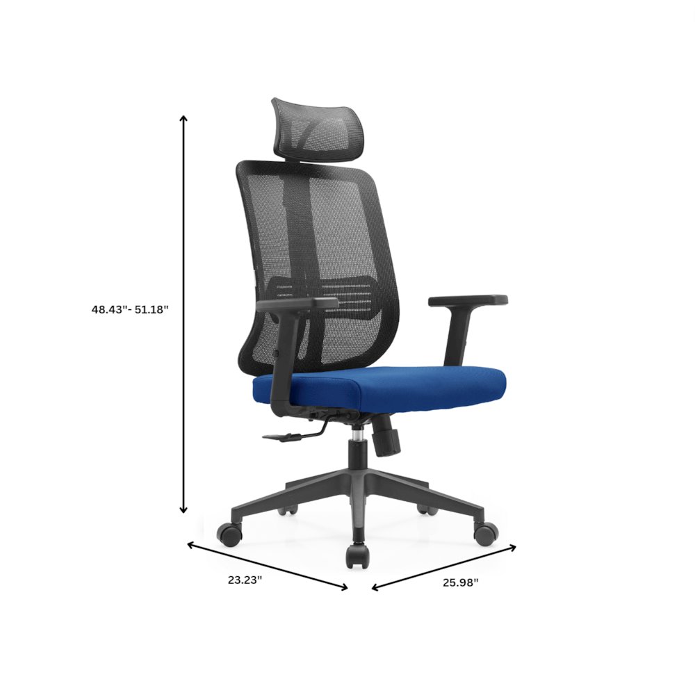 Office Nift Series Office Task Chair In Blue. Picture 17