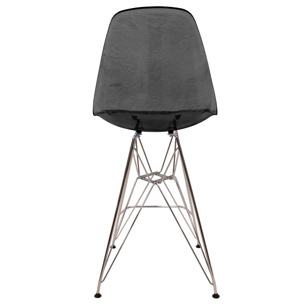 Cresco Modern Acrylic Barstool in Transparent Black. Picture 15