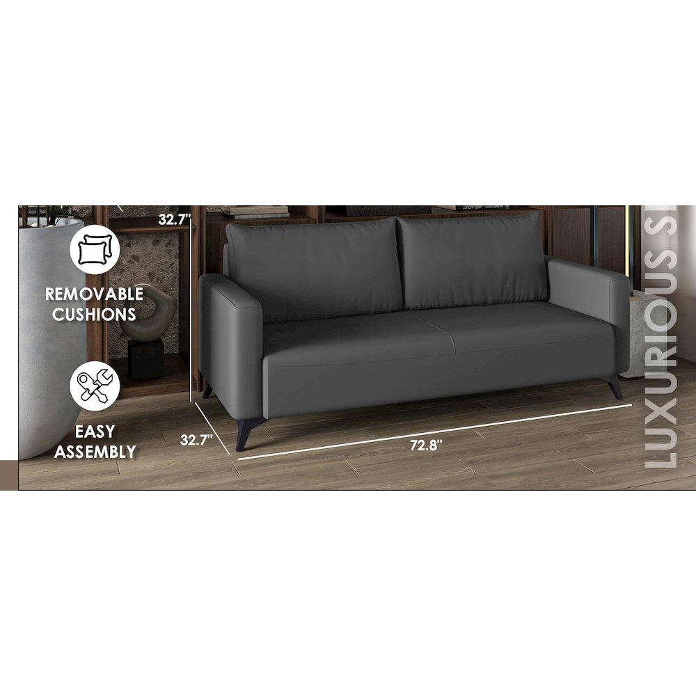 Inno Collection Three Seater Sofa In Grey. Picture 18