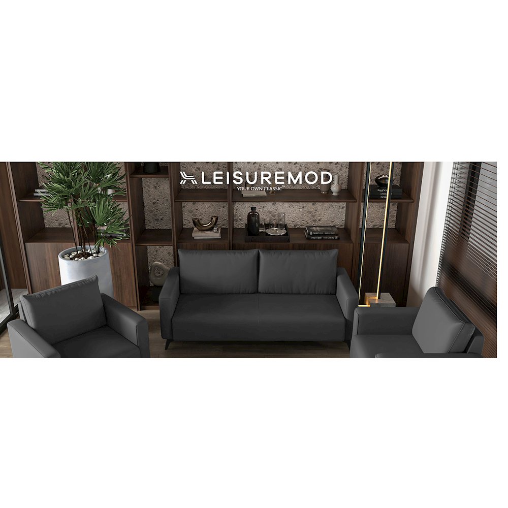 Inno Collection Sofa Set, 2 Single Seaters, and 3 seater In Grey. Picture 14