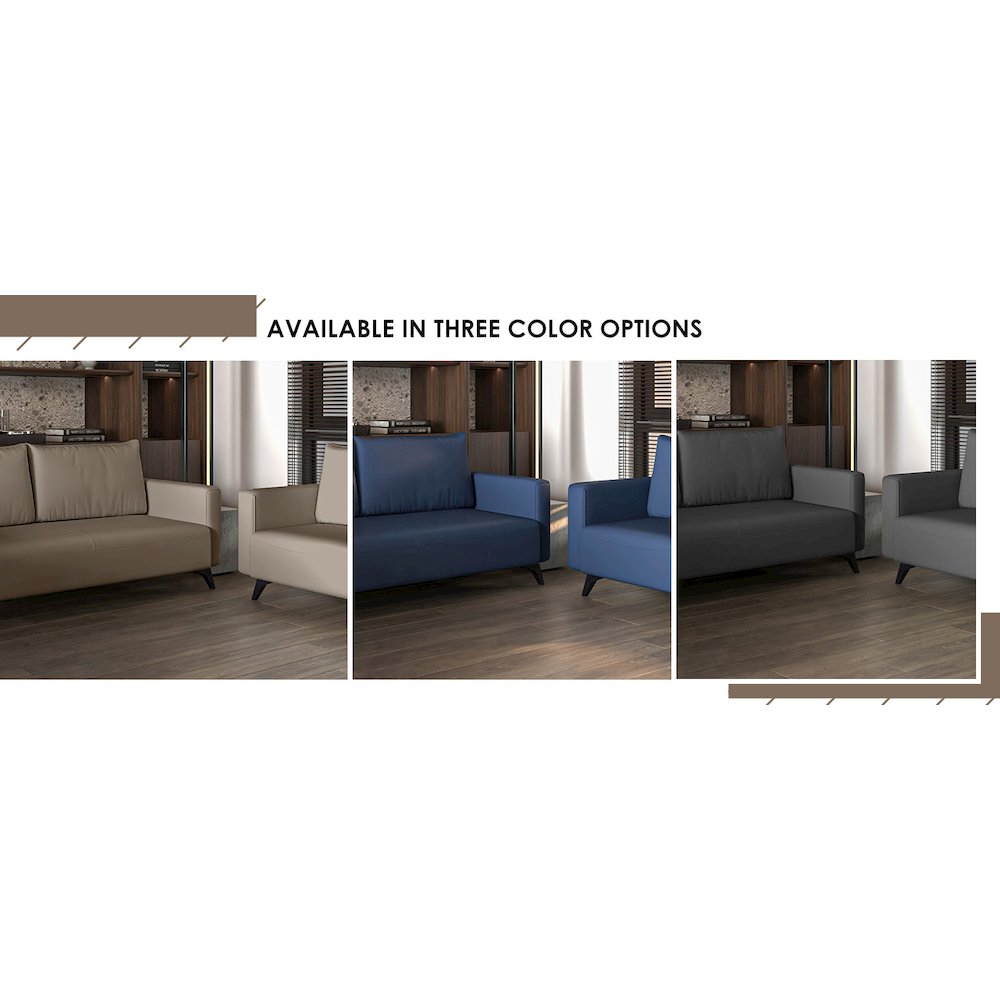 Inno Collection Sofa Set, 2 Single Seaters, and 3 seater In TAupe. Picture 18