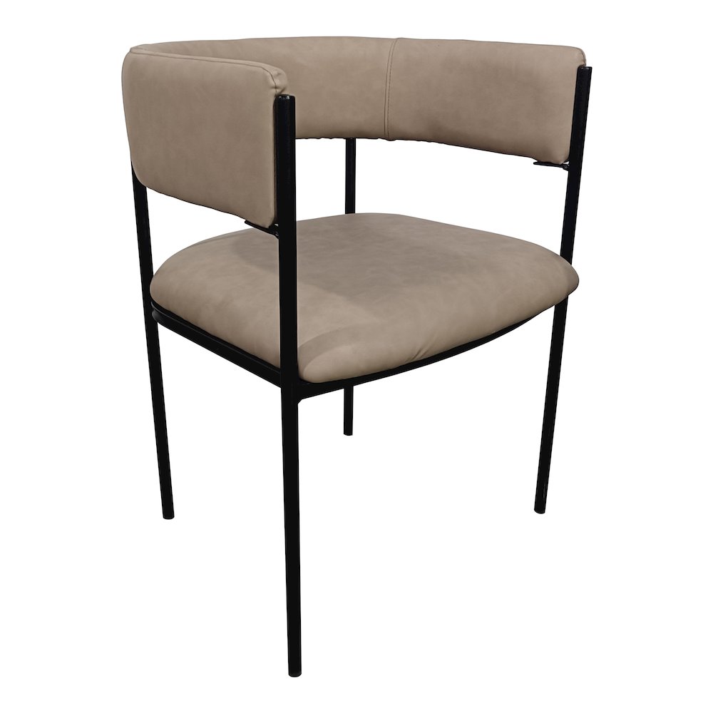 Cyril Collection Modern Chair in Taupe. Picture 3