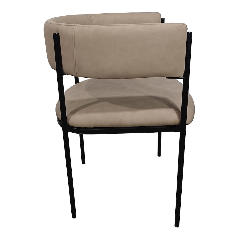 Cyril Collection Modern Chair in Taupe. Picture 4