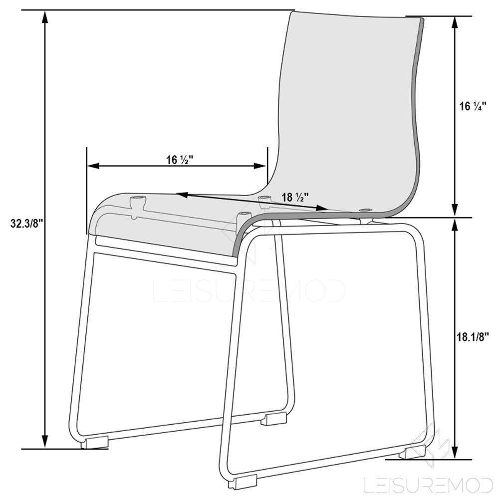 Lima Modern Acrylic Chair. Picture 7