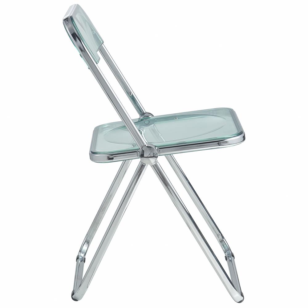 Lawrence Acrylic Folding Chair With Metal Frame. Picture 26